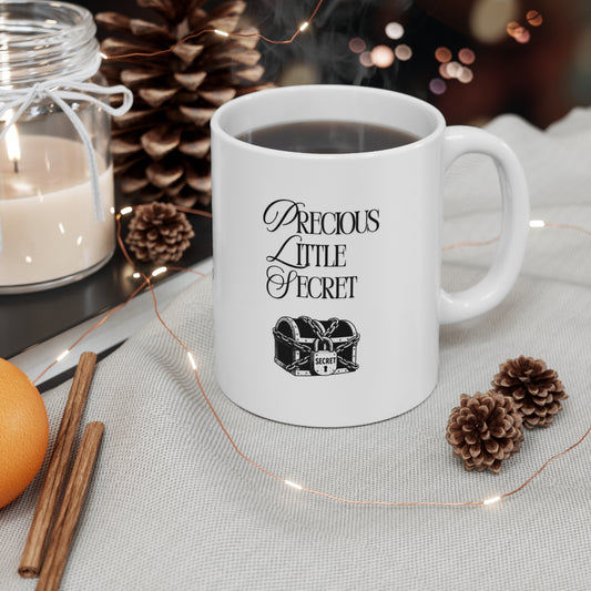 Precious Little Secret Coffee Mug, Unique Gift for Coffee Lovers, Fun Ceramic Cups for Birthdays, Secret Santa, and Everyday Use