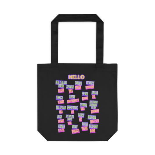 Multilingual Greeting Cotton Tote Bag | Eco-Friendly Shopping Bag, Travel Tote, Gift for Language Lovers, Reusable Grocery Bag, Cute [...]