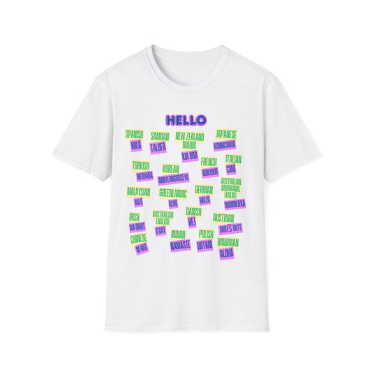 Colorful Greeting Unisex T-Shirt | Fun Casual Tee | Perfect Gift for Friends | Summer Wardrobe Essential | Great for Birthdays, [...]